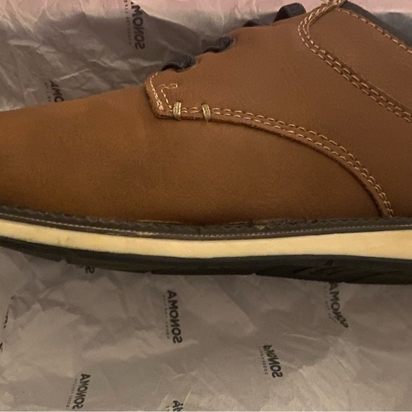 Sonoma, dress shoes, Memory foam soles, size 5Boys, lace up, worn once - Picture 4 of 12
